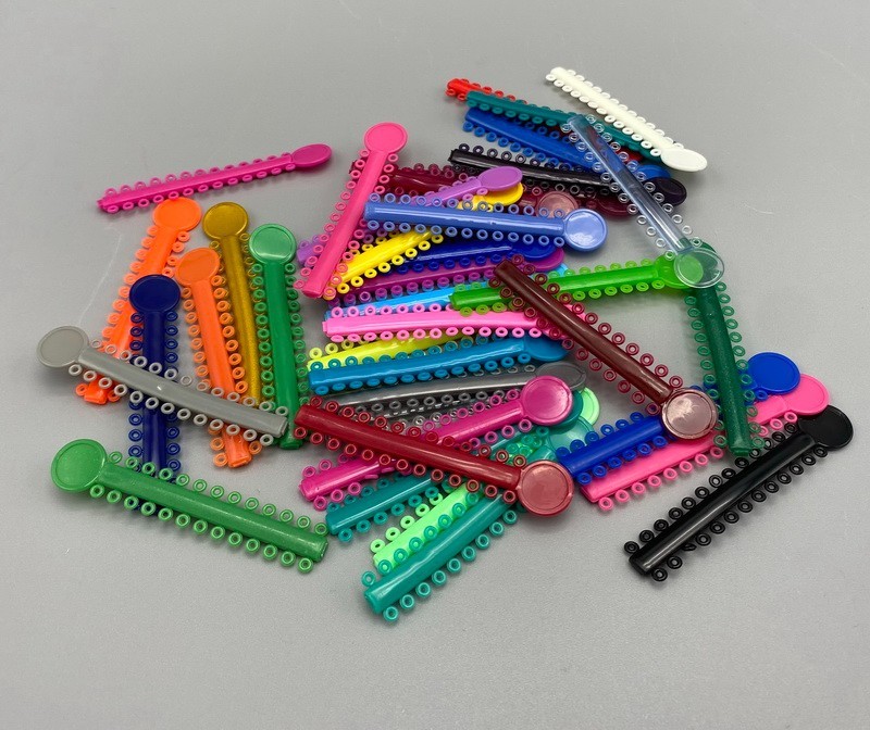 1 bag Dental Orthodontic Elastic Ligature Ties Rubber Bands for Brackets Brace