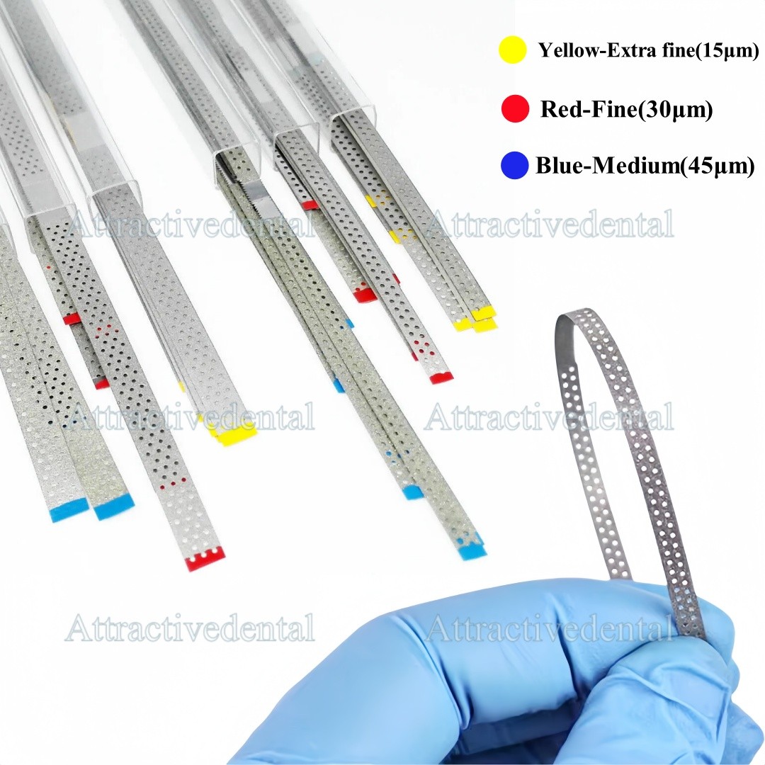 Dental Saw Diamond Polishing Finishing Strips Orthodontic Metal Sand IPR Fine