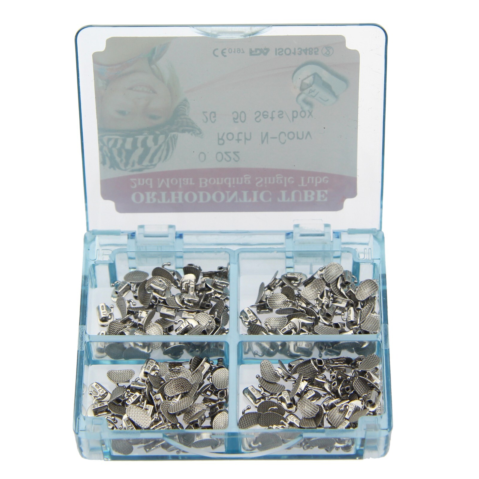 200pcs Orthodontic Buccal Tubes Roth 1st 2nd Molar Brackets tubos de ortodoncia