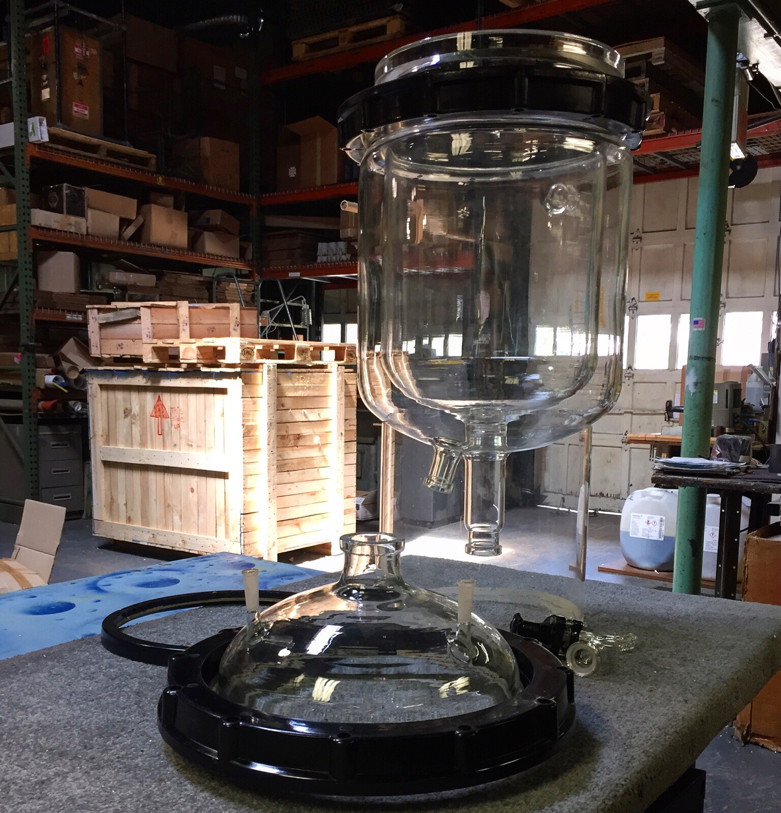 20 liter glass jacketed reactor