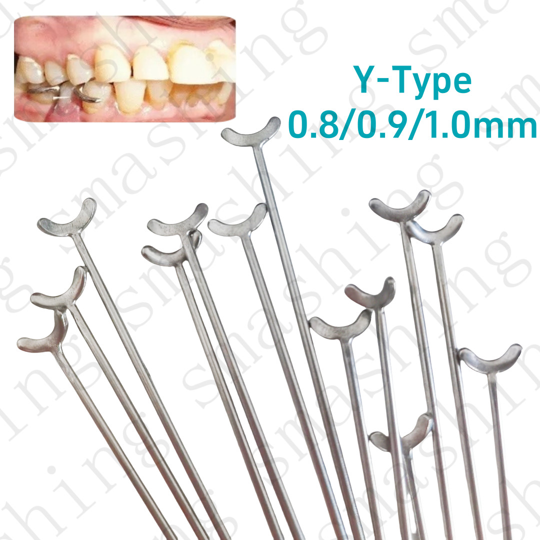 Dental Ortho Y-Type Retainer Clasp Wire Oblique Bar Teeth Position Hold