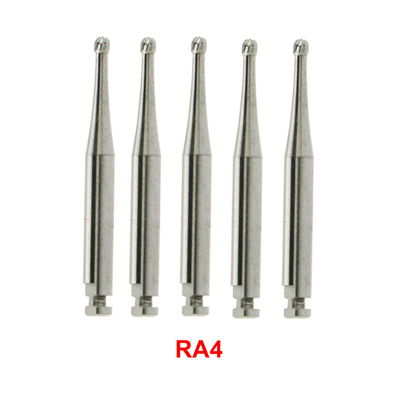 5Pcs Dental Carbide Bur Round f/ Slow Speed Latch Type RA#1-#8 Burs Contra Angle
