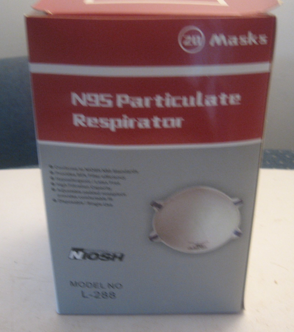 Harley L-288 N95 Niosh Approved Face Mask (1 box of 20 Masks)