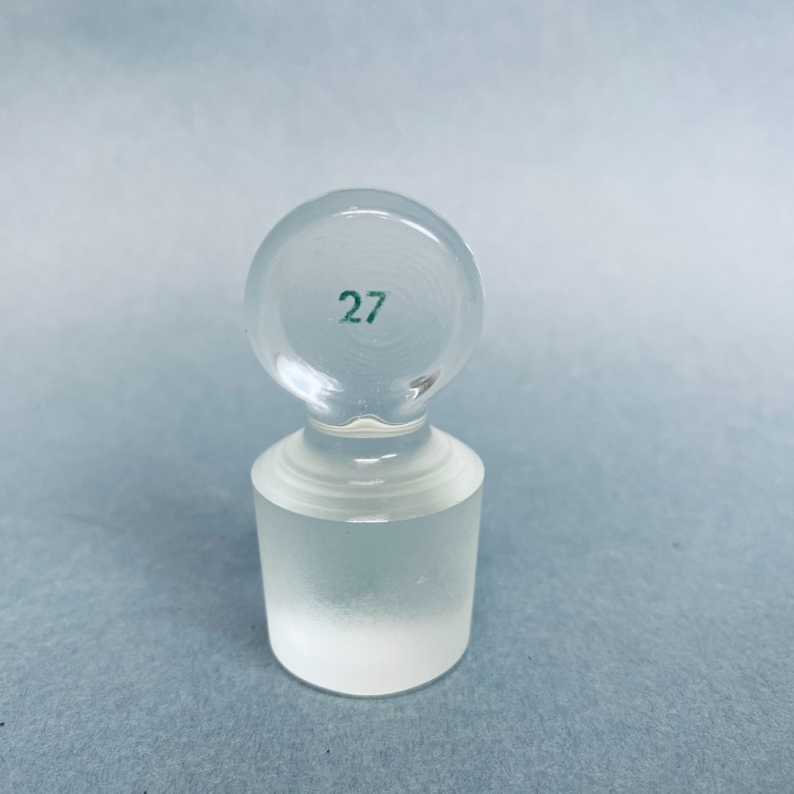 Chemglass Pennyhead Stopper #27 Solid Flask Length Lot of 3 Stoppers