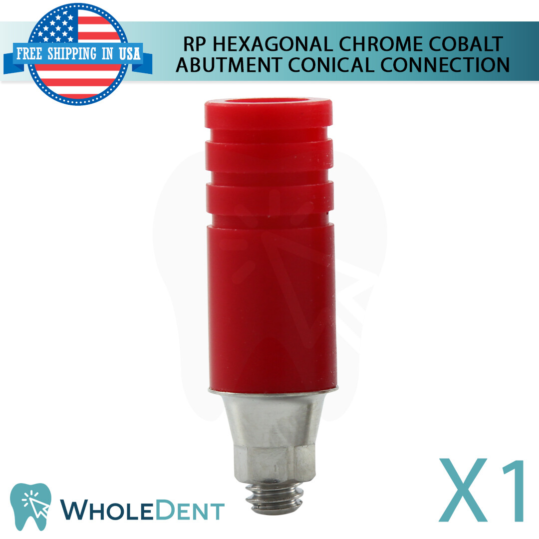 RP Conical Connection UCLA Hexagonal Chrome Cobalt Abutment Dental Implant