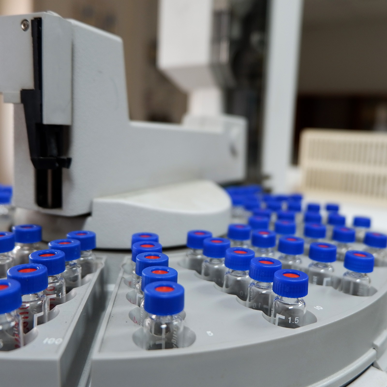 1000Pcs 9mm Autosampler Vial Caps 9-425 HPLC Vials Blue Screw Thread Cap