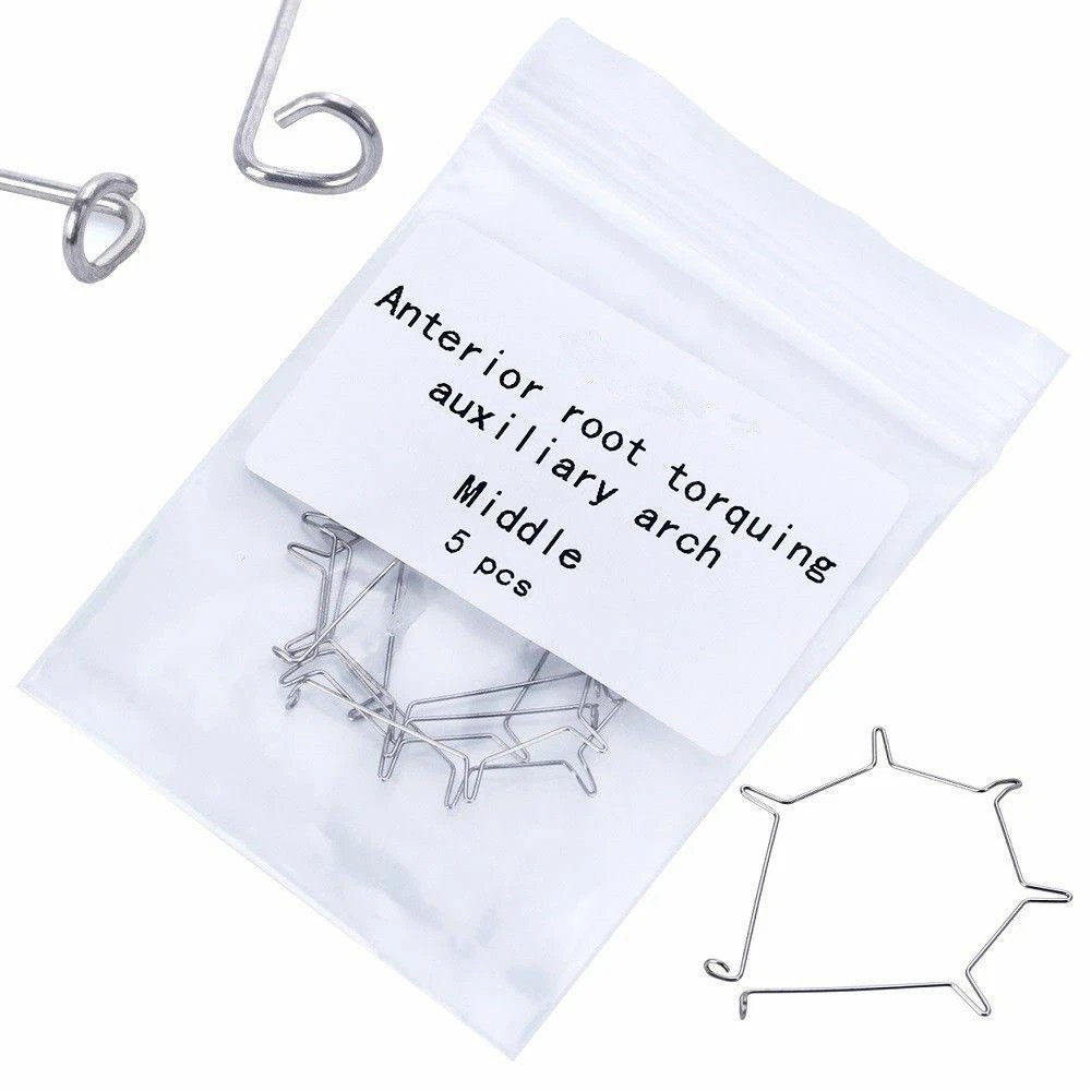 5 Pcs/Pack Dental Orthodontic Anterior Spring Root Torquing Auxiliary Arch Wire