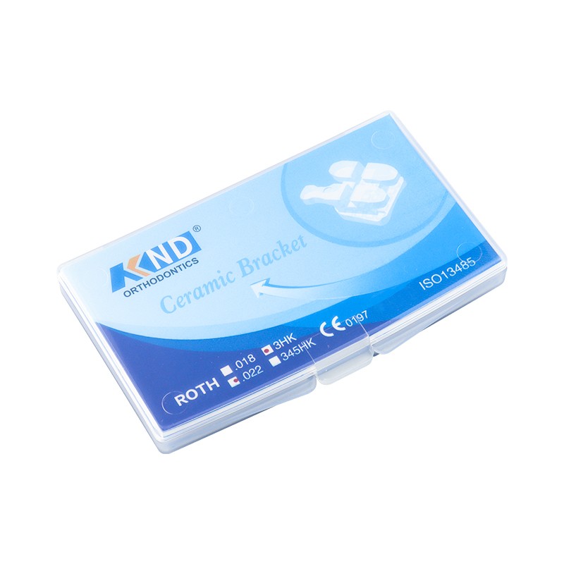Dental Orthodontic Ceramic Bracket Dental Clear Brace Roth/MBT 345 with Hooks