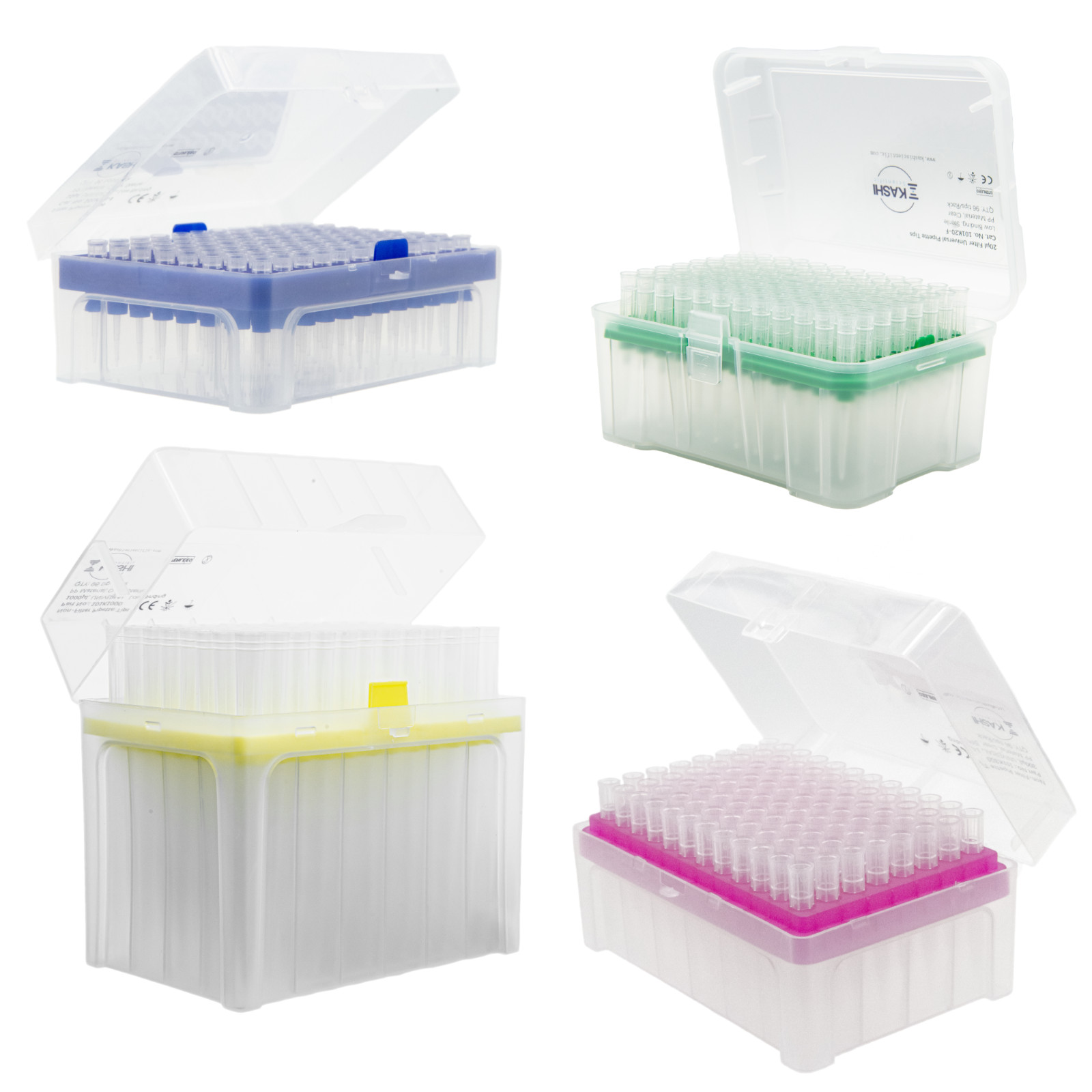 Kashi Scientific Pipette Tips, Filter, Non-Filtered, 10ul to 10ml Volume