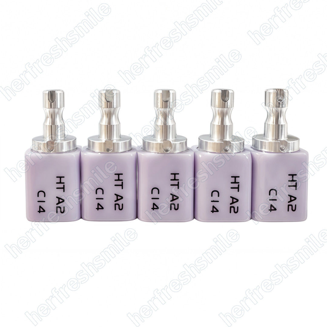 5Pcs Dental CAD CAM C14 Block HT/LT Blocks Glass Ceramic Lithium Disilicate USA