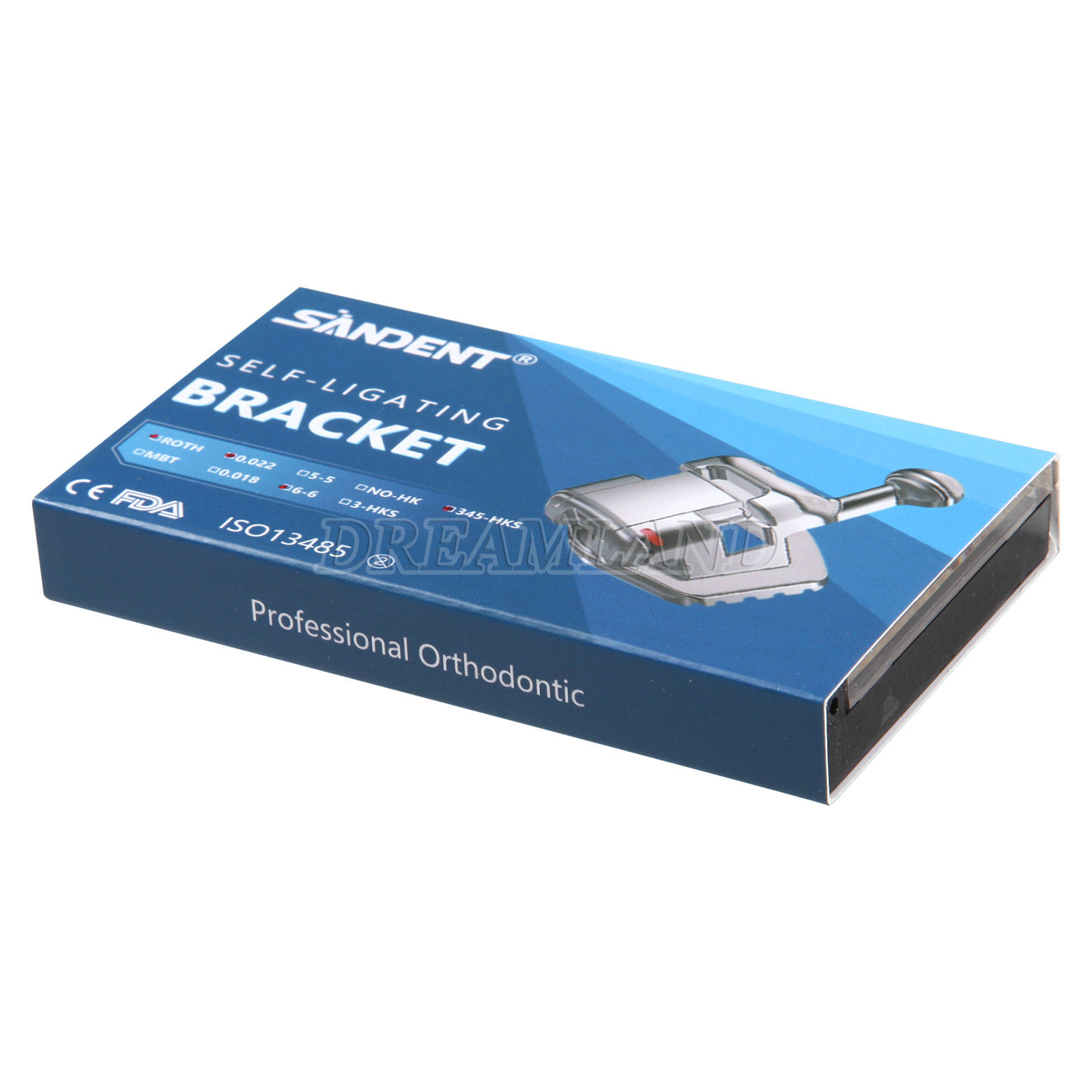 5 Packs Dental Brackets Self Ligating Orthodontic MBT.022 Hooks 345