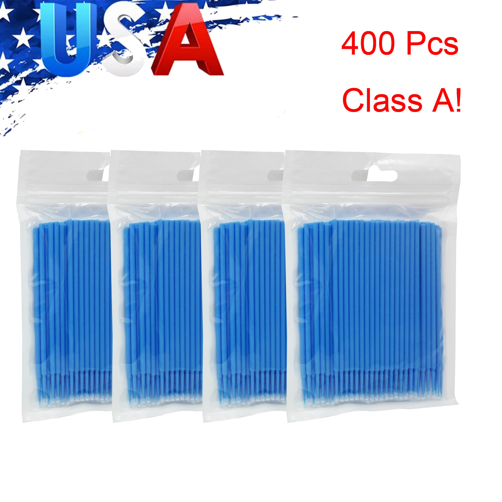 400 Pcs Dental Microbrush Micro Brush Applicator Tips Regular/Fine/Cylinder USA