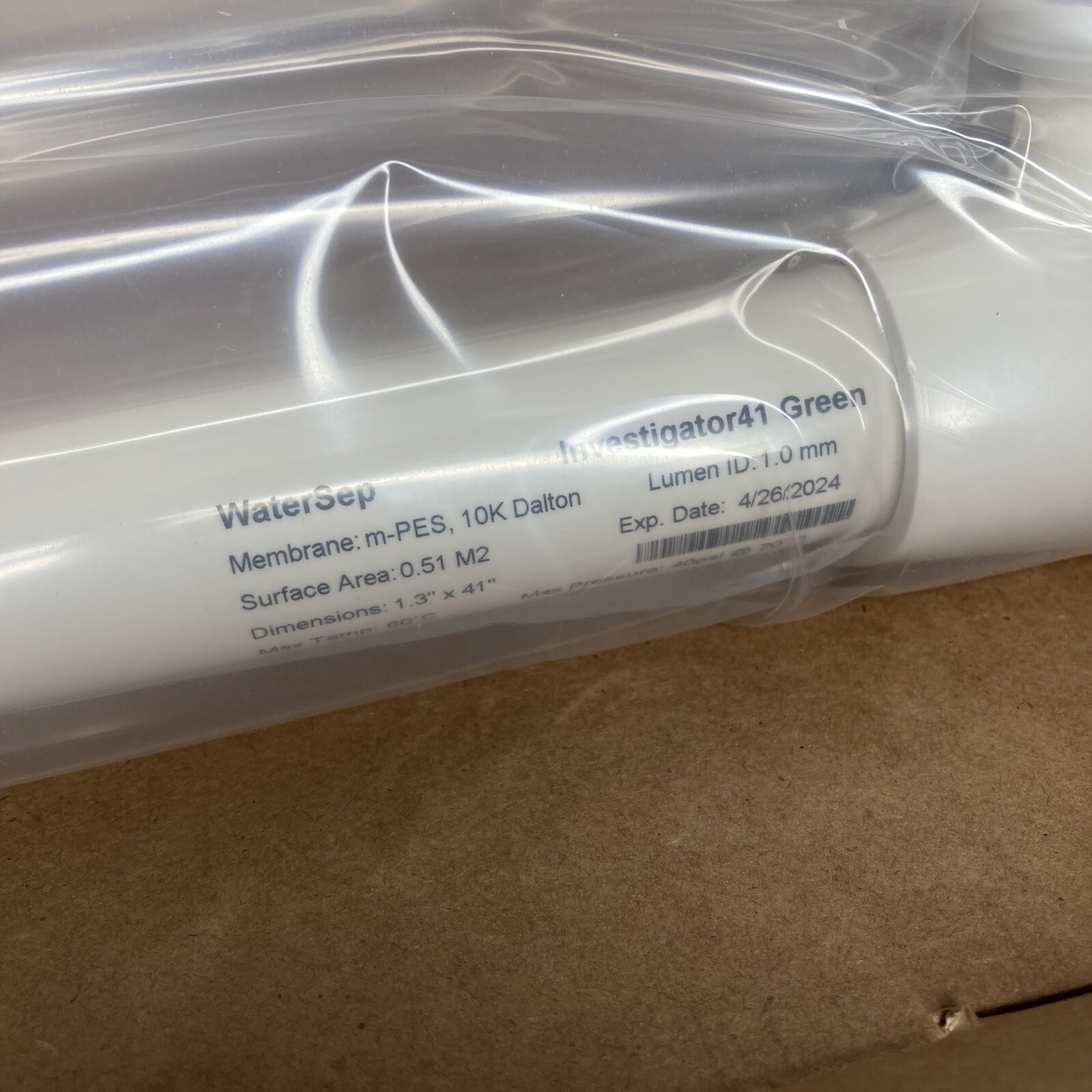 Hollow Fiber Filter Cartridges – 01010INV41 – 10k Dalton – For Intl Buyer