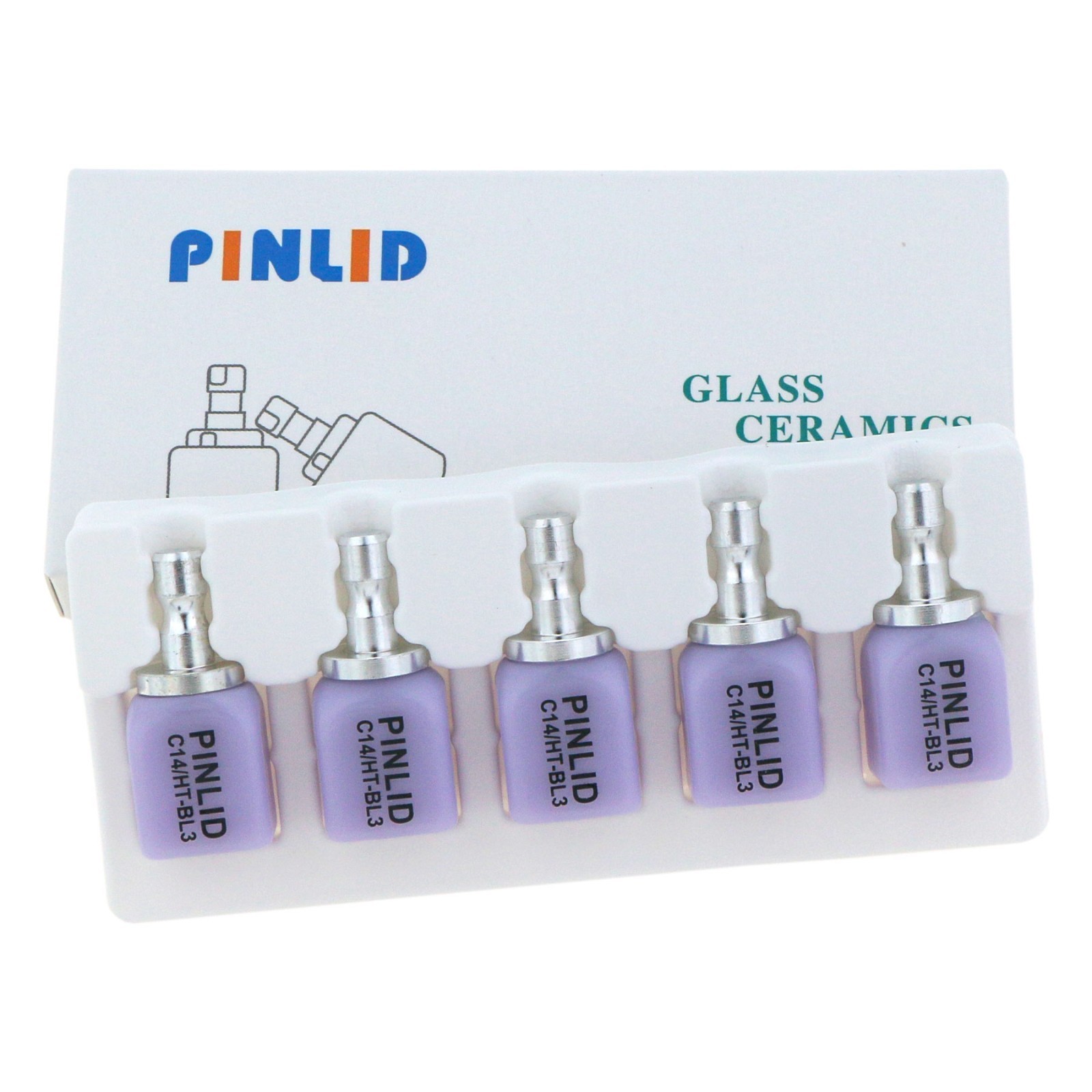US Dental Emax Lithium Disilicate Glass Ceramic Blocks C14 HT CEREC CAD/CAM