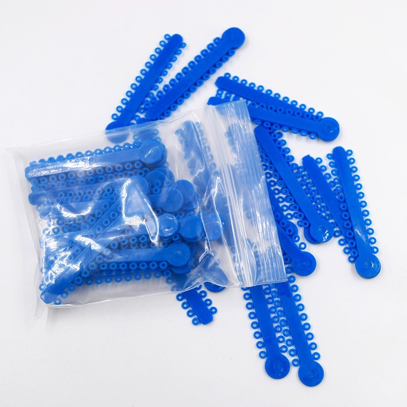 45 Color Dental Elastic Ligature Ties Rubber Power Bands for Orthodontic Braces