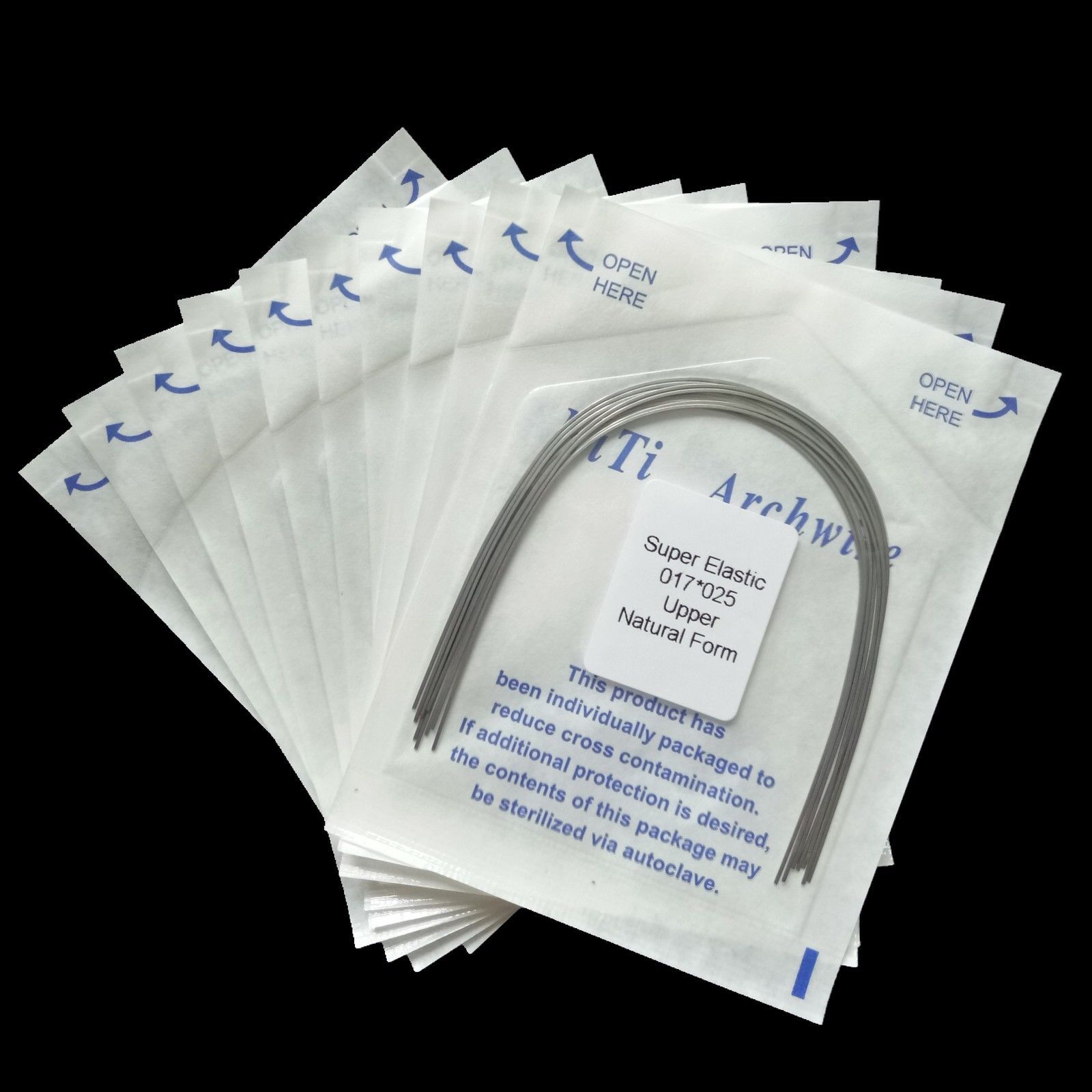 Dental Orthodontic Arch Wire Niti Super Elastic Round/Rectangular Natural Nature