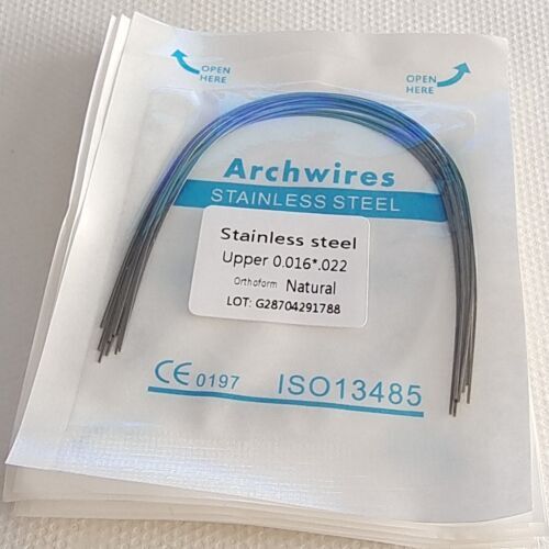 Dental Orthodontic Stainless Steel Wire Round/Rectangular Arch Wires Natural