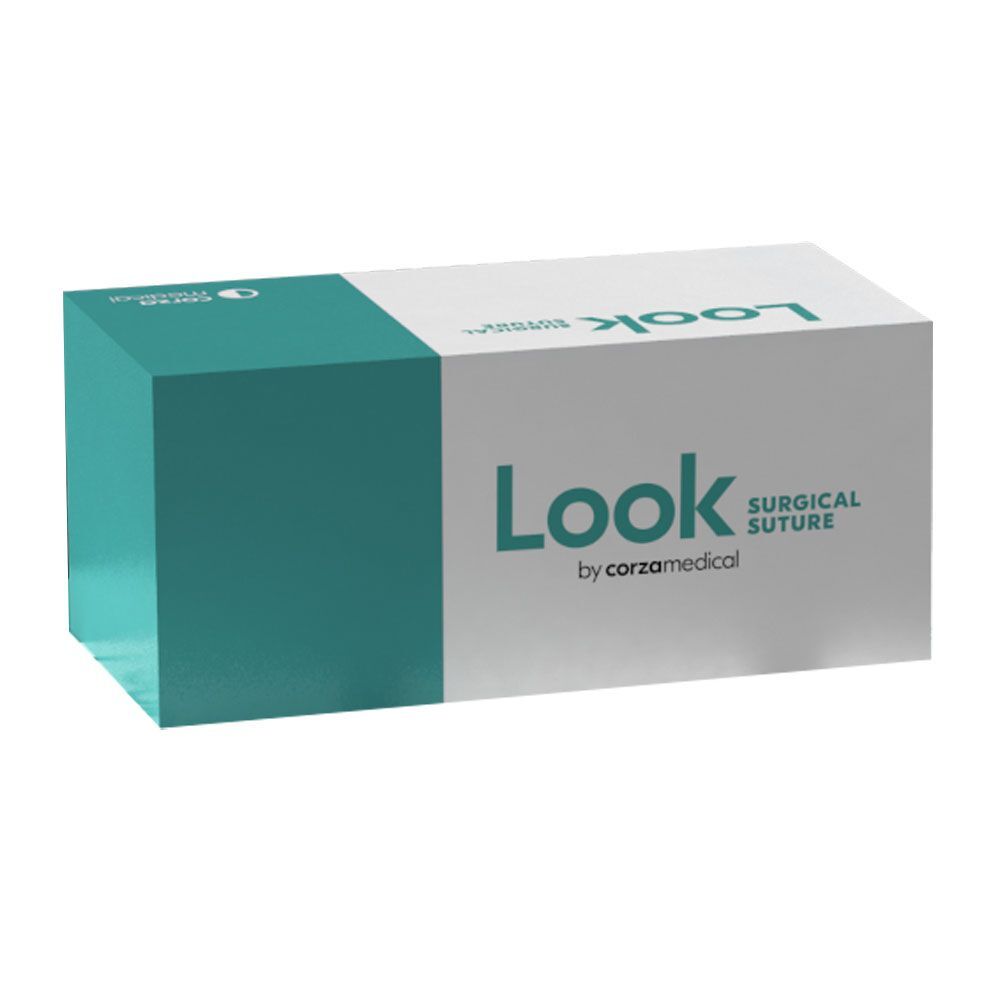Look 4/0, 18″ Chromic Gut Suture, C-3, 12-pack