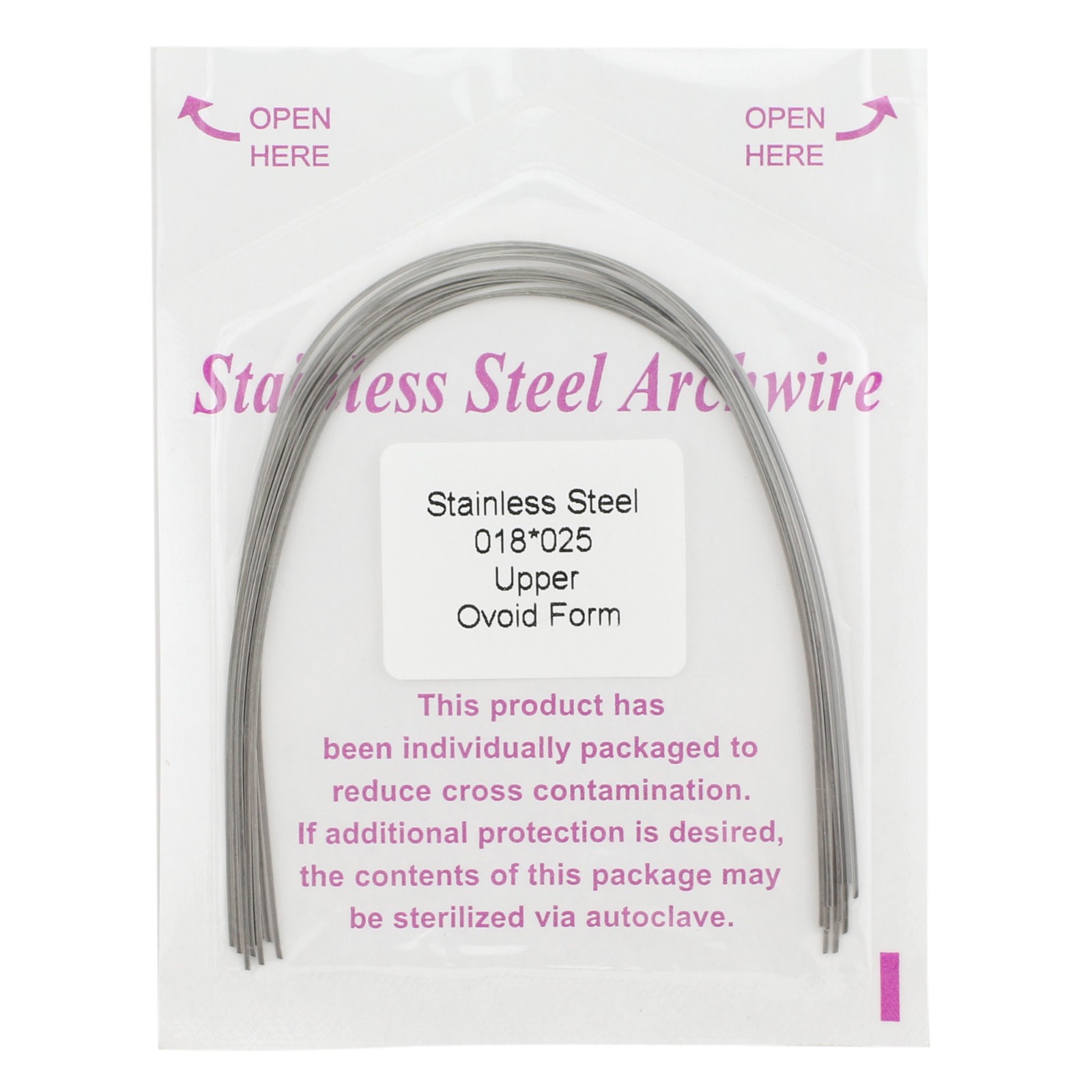 Dental Orthodontic Stainless Steel Arch Wire Rectangular Archwire Ovoid Natural