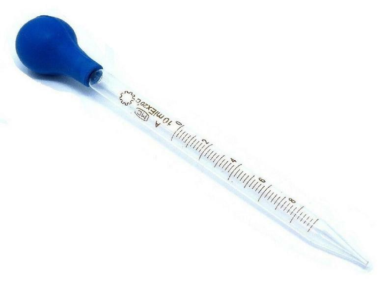 Graduated Medicine Glass Droppers 10ml Transfer Pipet Pipette 8″ with Scale