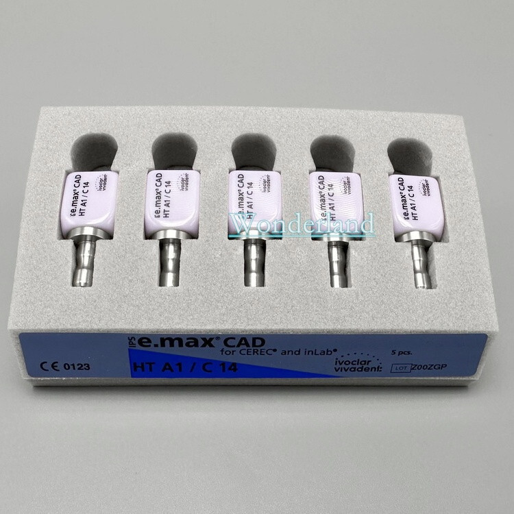1/5Pcs IPS C14 Emax CAD CEREC Dental Lab Ceramic Blocks Cube Veneer LT HT A1/2/3