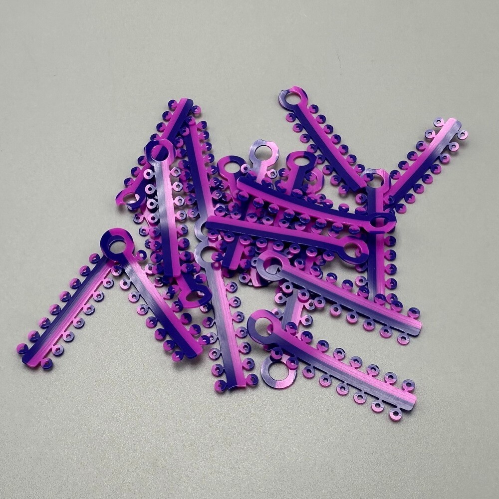 1Pack Dental Orthodontic Elastic Ligature Ties Rubber Bands Single/Double Colors