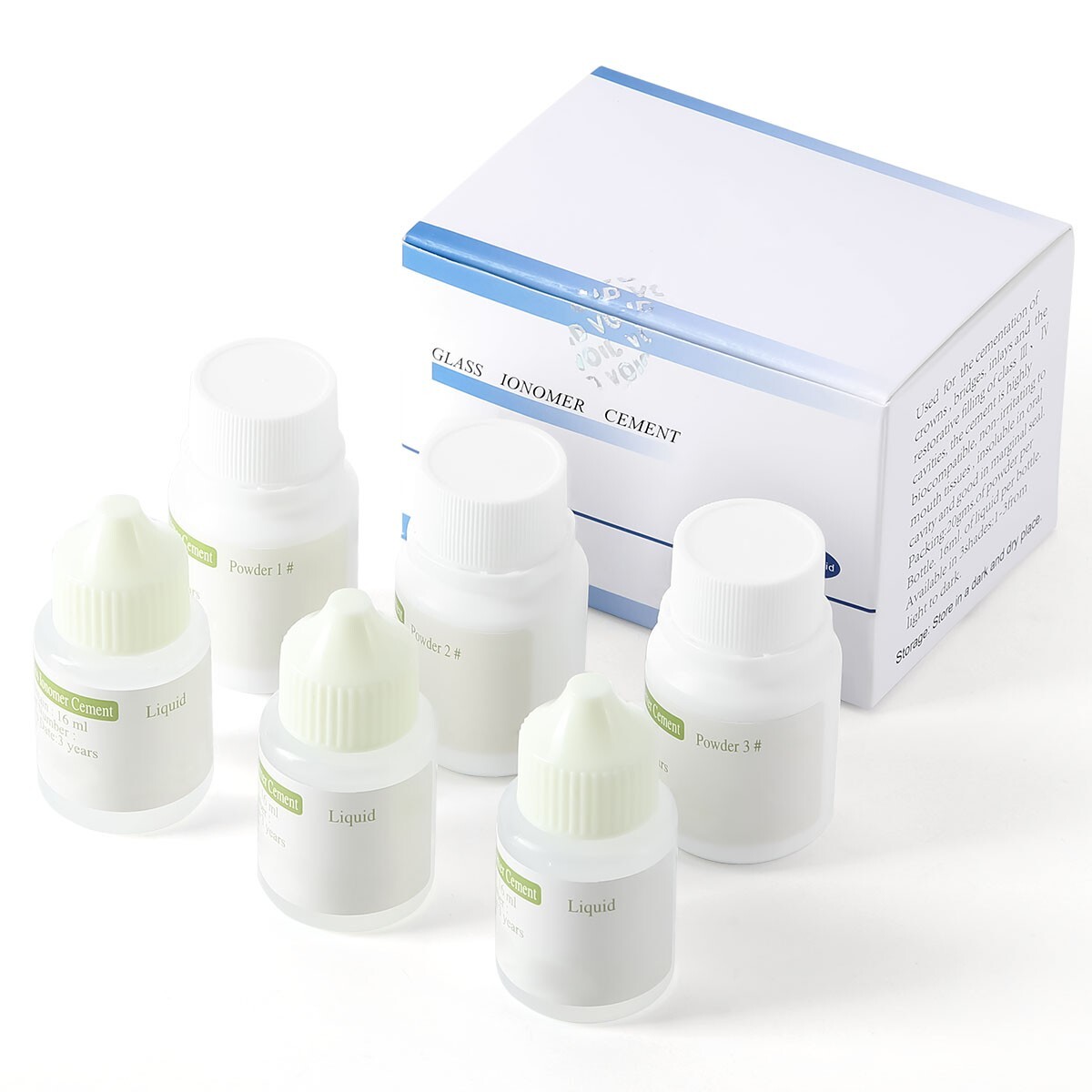 Dental Permanent Glass Ionomer Cement Crown Bridge fixing Lining Luting Glue