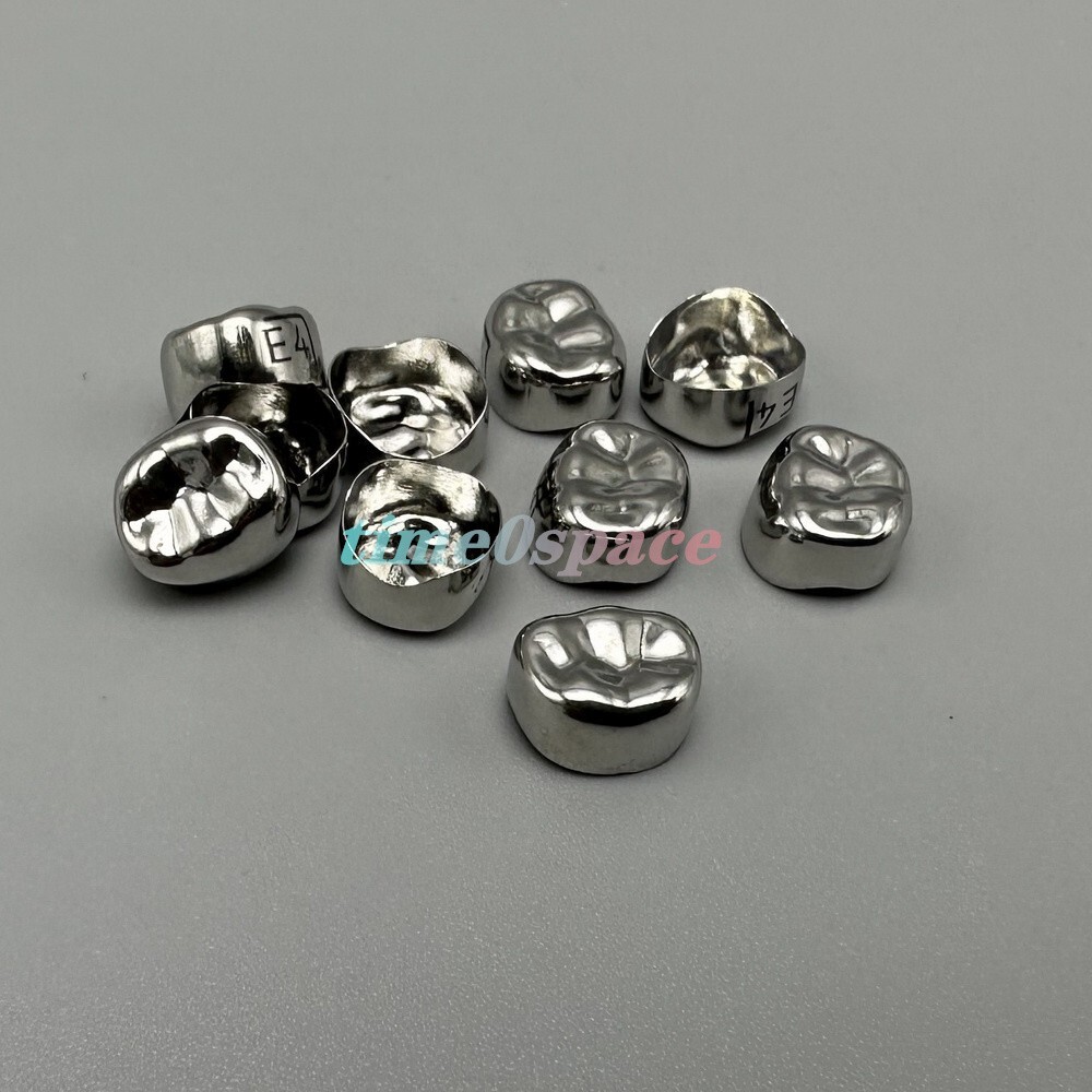 48 sizes Dental Kids Crown Primary Molar Pediatric Crowns Stainless Steel 5pcs