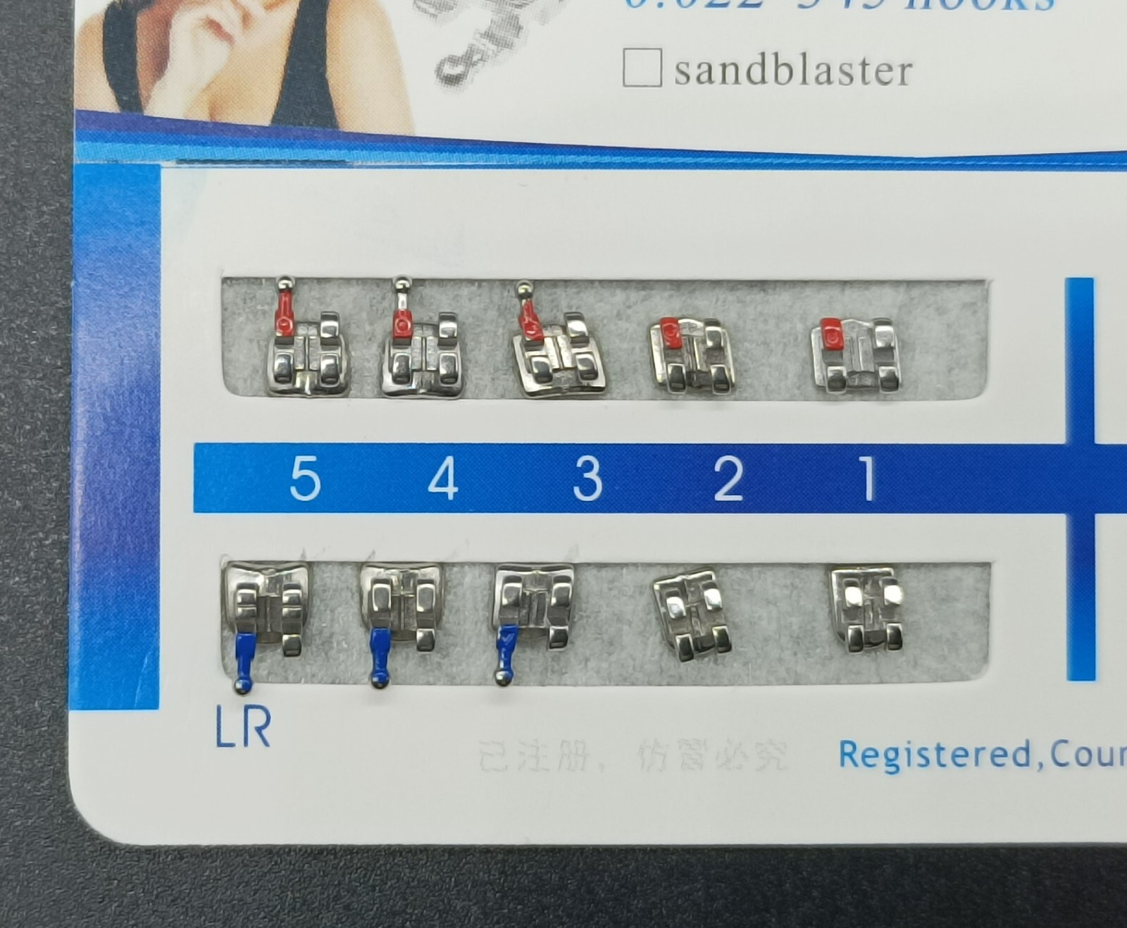 10Set Dental Orthodontic MIM Monoblock Brackets Mini Roth/MBT 022 Slot 345 hooks