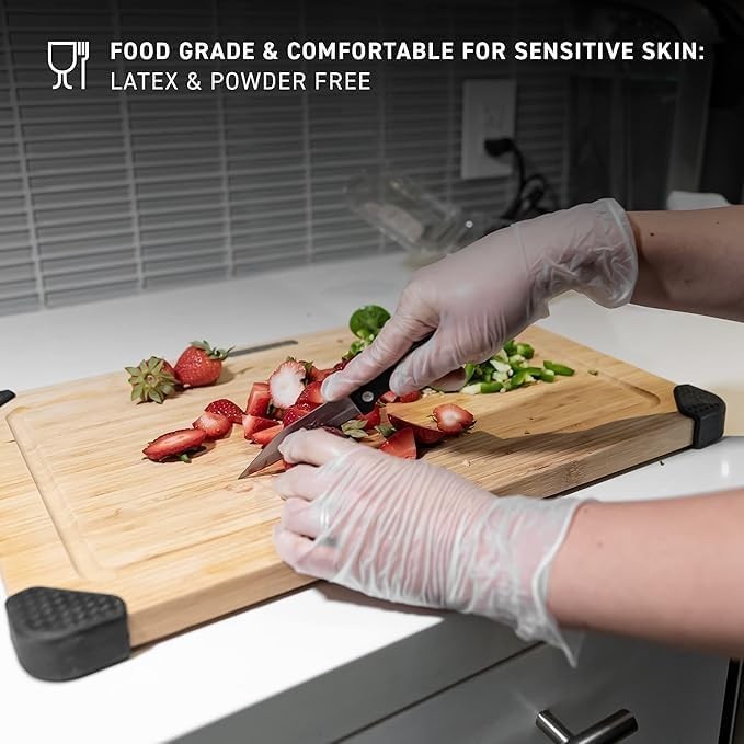 Elimedical Vinyl Gloves | 100 pairs | Extra Large | POWDER FREE | Ambidextrous