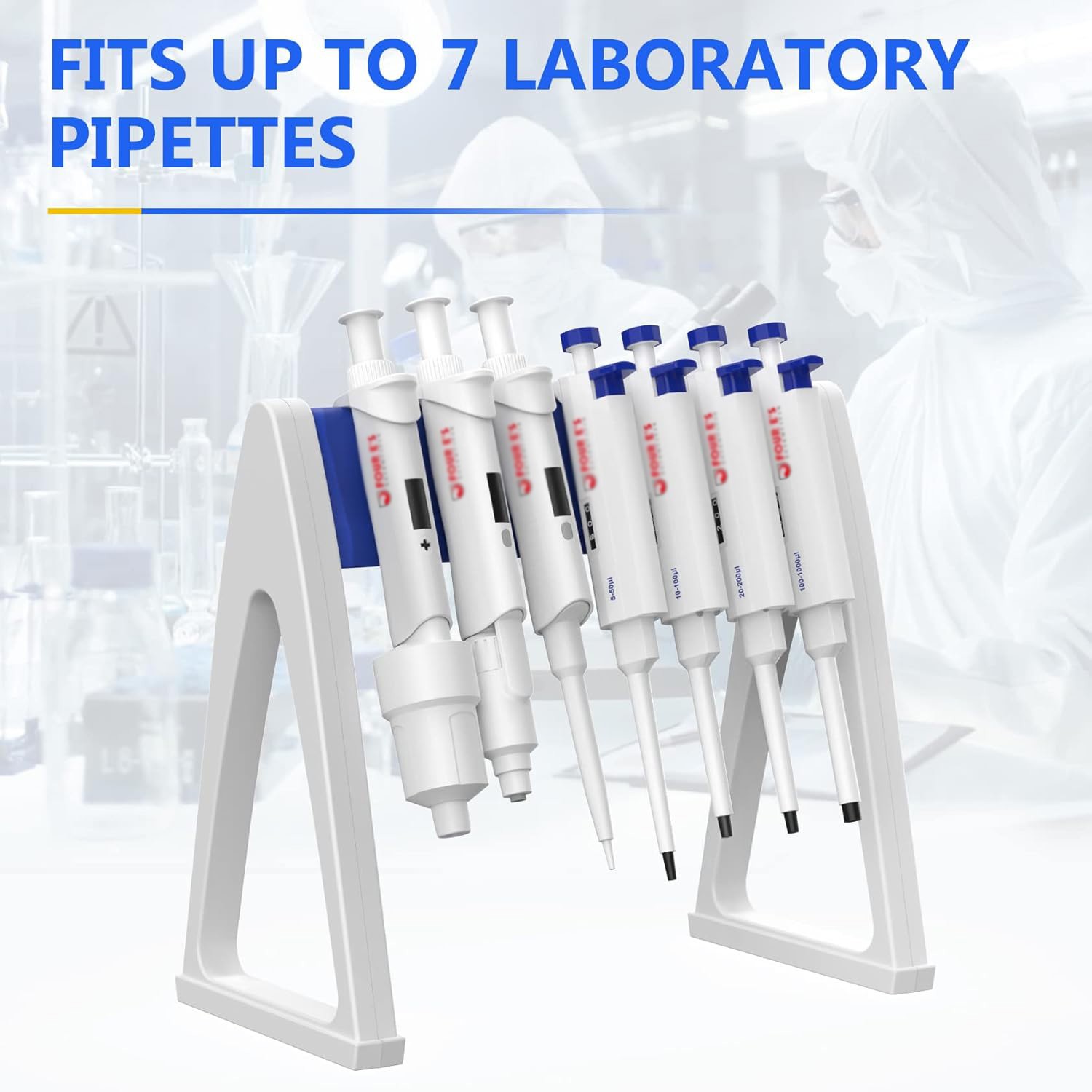 Lab Pipette Holder Stand Rack for Micropipettes Linear Pipettor Support