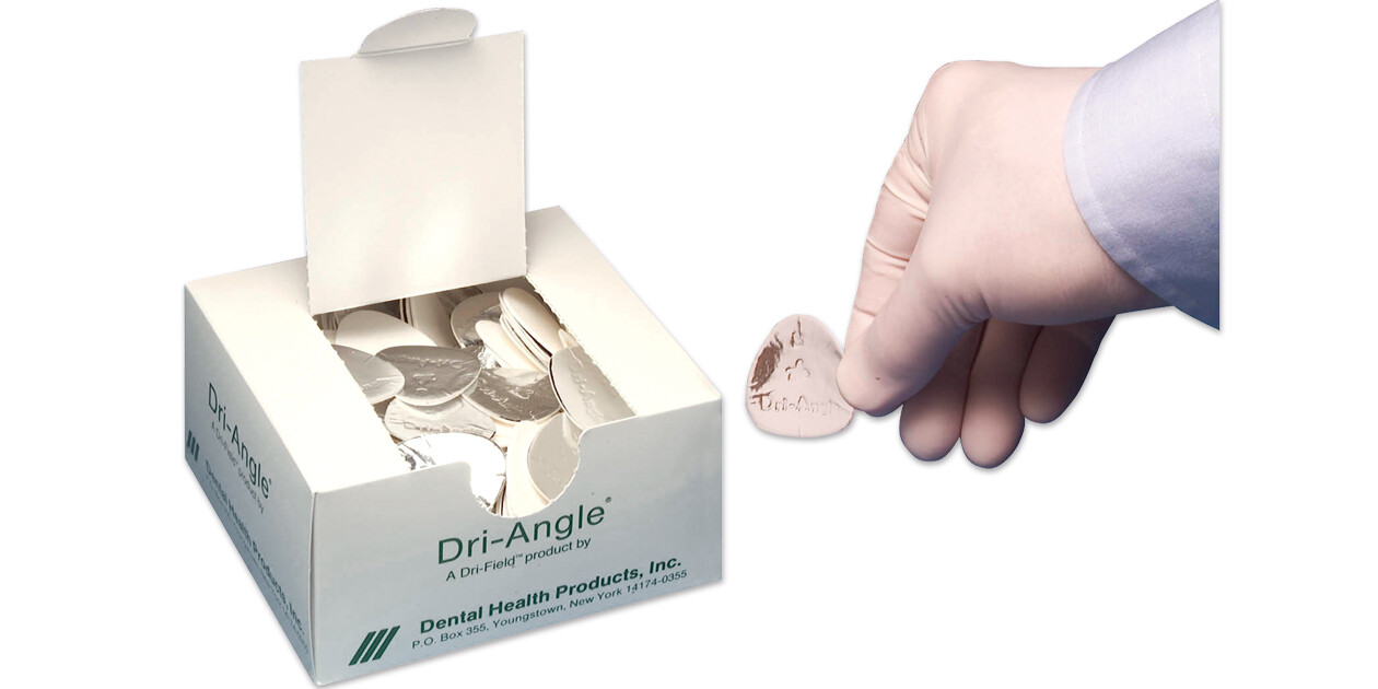 Dental Health 32-SAG Dri-Angle Silver Backing Cotton Roll Substitute Small 400Bx