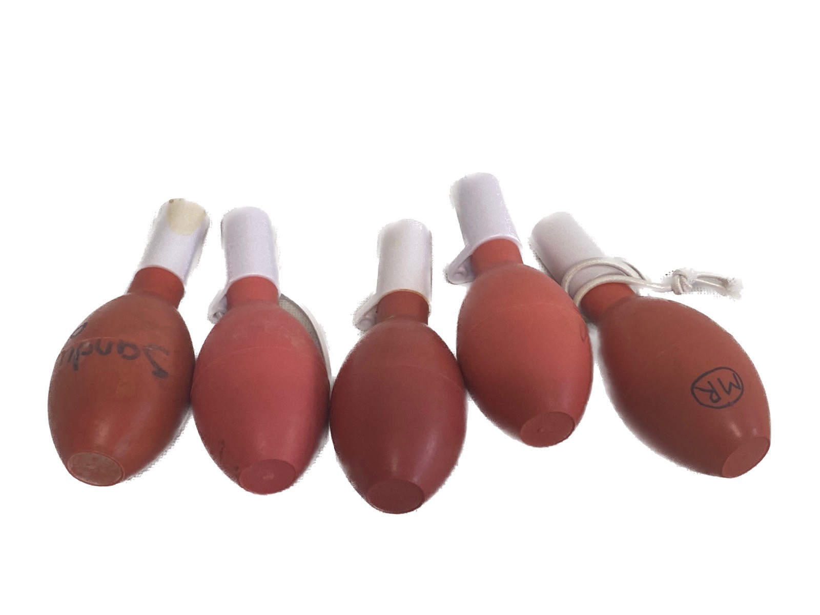 (Lot of 5) Laboratory 15mL Rubber Safety Pipette Bulb – Red Color