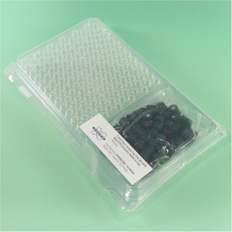 NEW Agilent 394983500/8010-0414 Screw Top Vial, 2 ml/8mm/PTFE/Silicone *144/pk!*