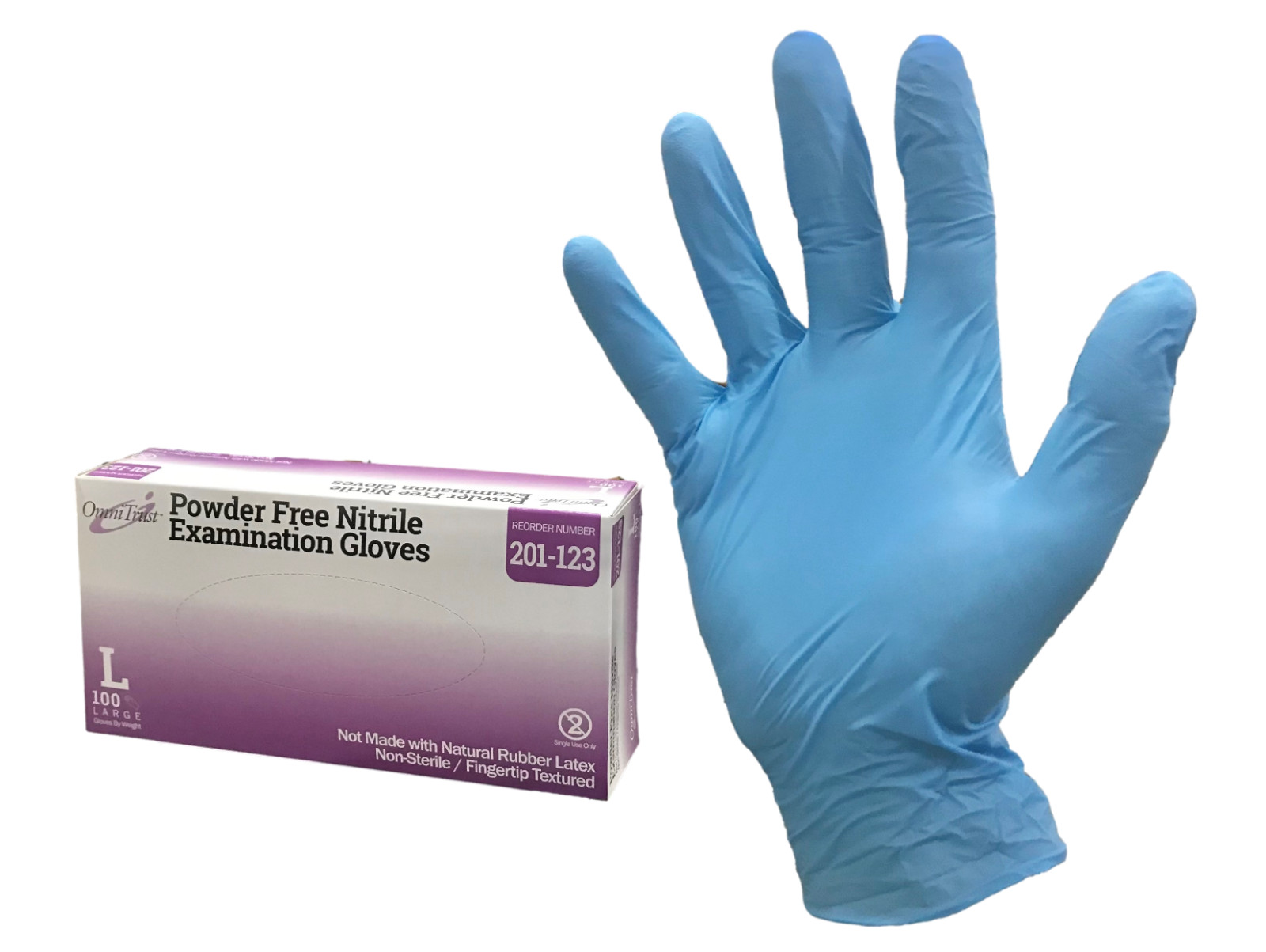 Blue Nitrile Medical Exam Gloves Powder Free EXTRA SMALL SIZE – 10 to 1000 Count