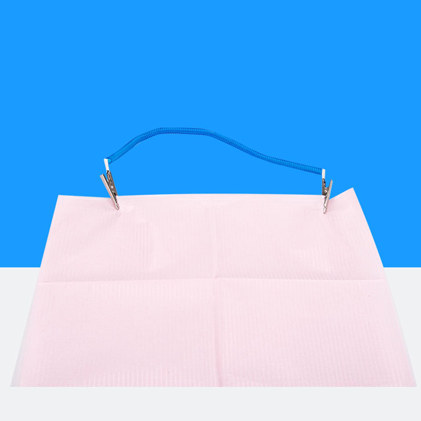 Dental Patient Bib Clips Chains Napkin Holder Flexible Coil Plastic Chain