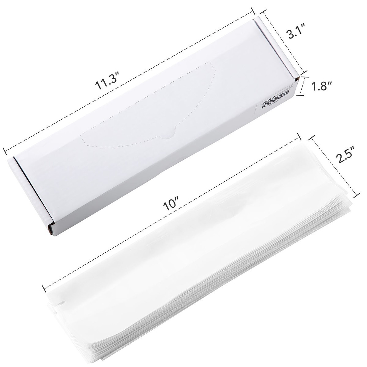 Dental 3 Way Air Water Syringe Handpiece HVE/SE Sleeves Cover 2.5”X10” Clear