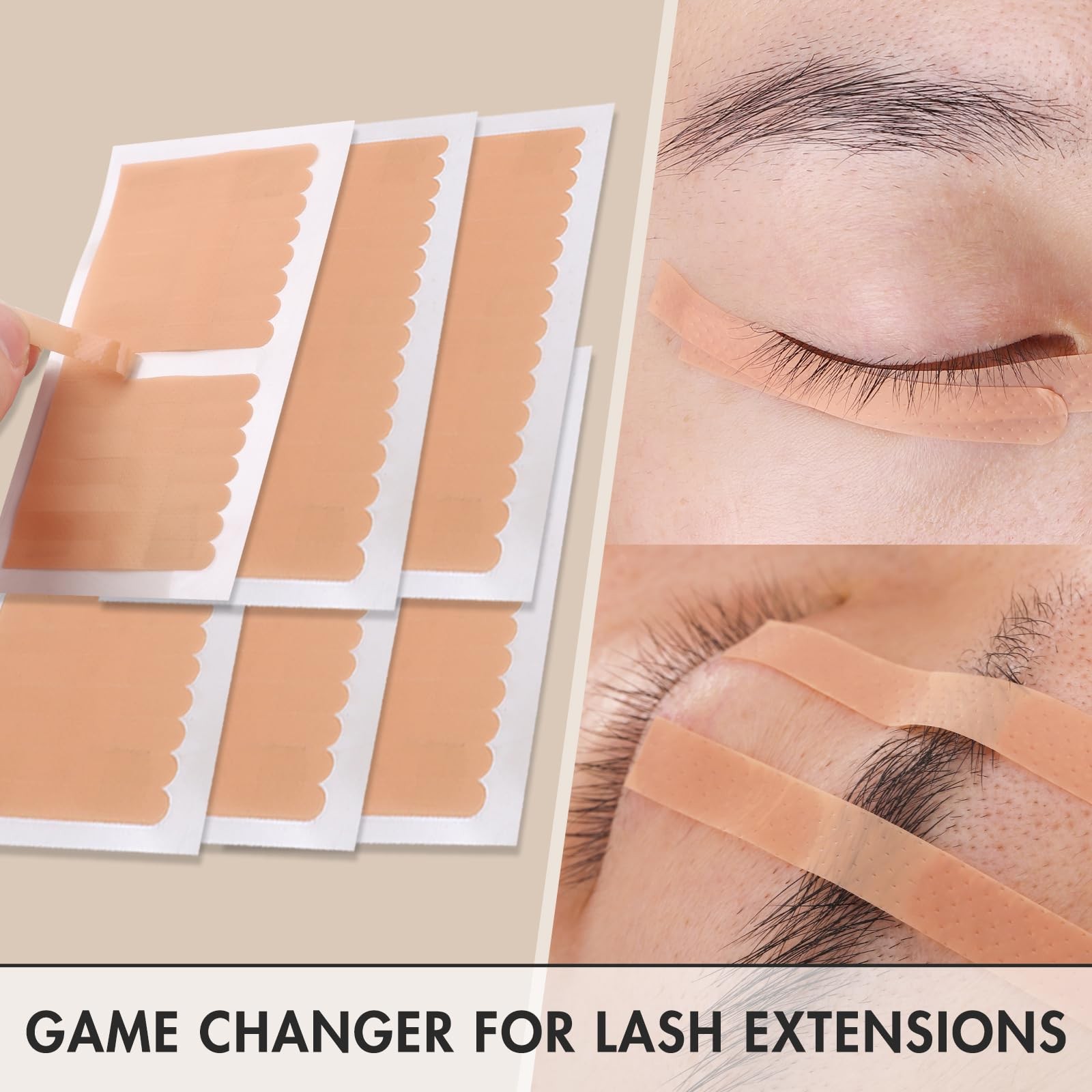 Embagol 800 Pcs Eyelash Extension Tape 0.24″ x 1.97″, Eyelid – 800 pcs
