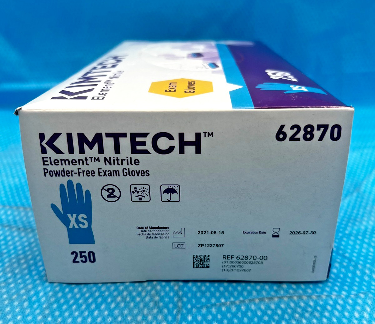 Kimtech Nitrile Powder-Free Exam Gloves XS Extra Small, 250 ct (2 Pac) 500 total