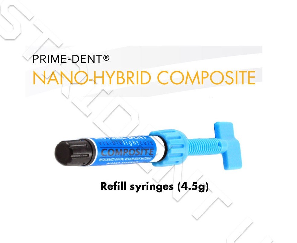 Prime Dent Light Cure Nano Hybrid Composite Dental Resin – 4.5 g All Shades