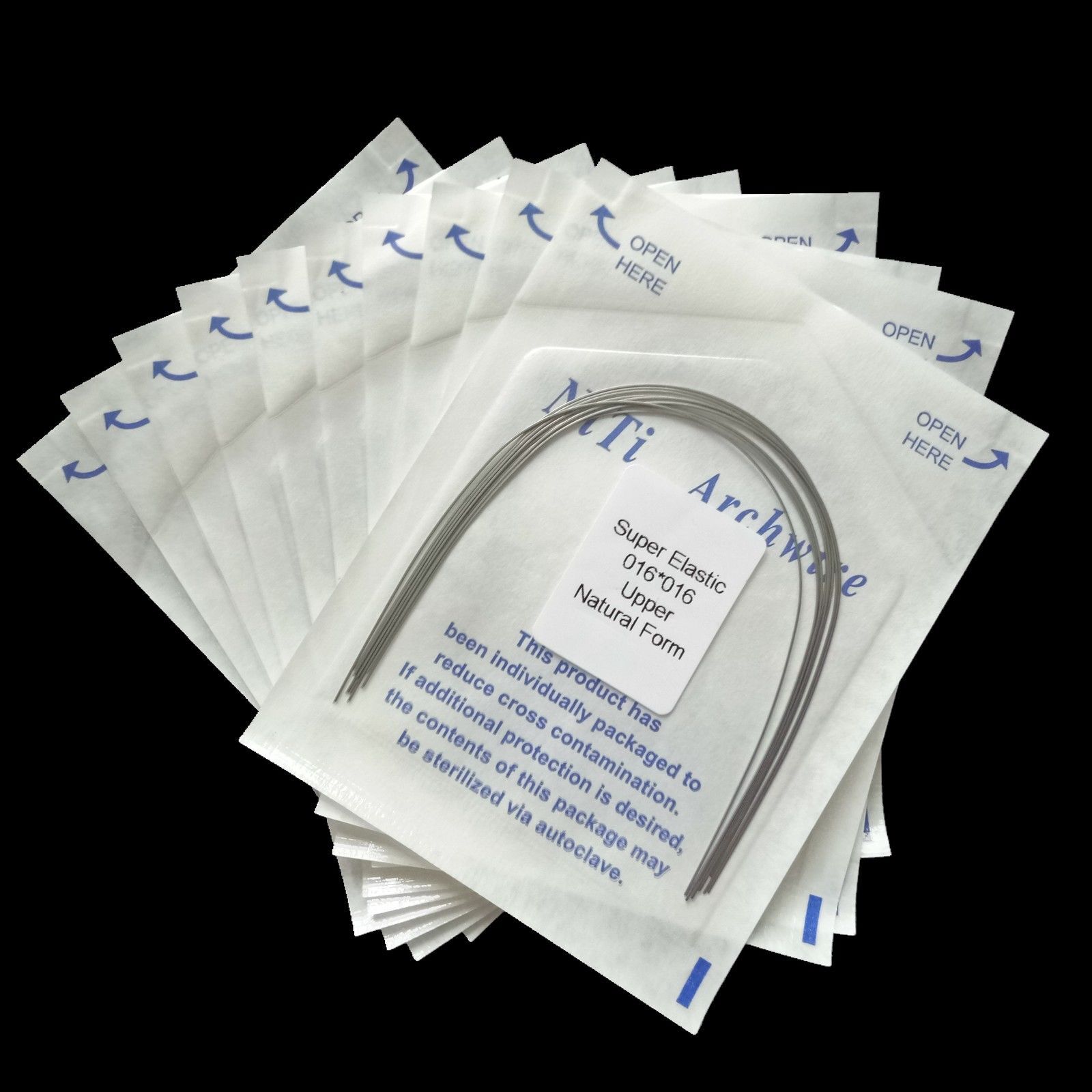 Dental Orthodontic Arch Wire Niti Super Elastic Round/Rectangular Natural Nature