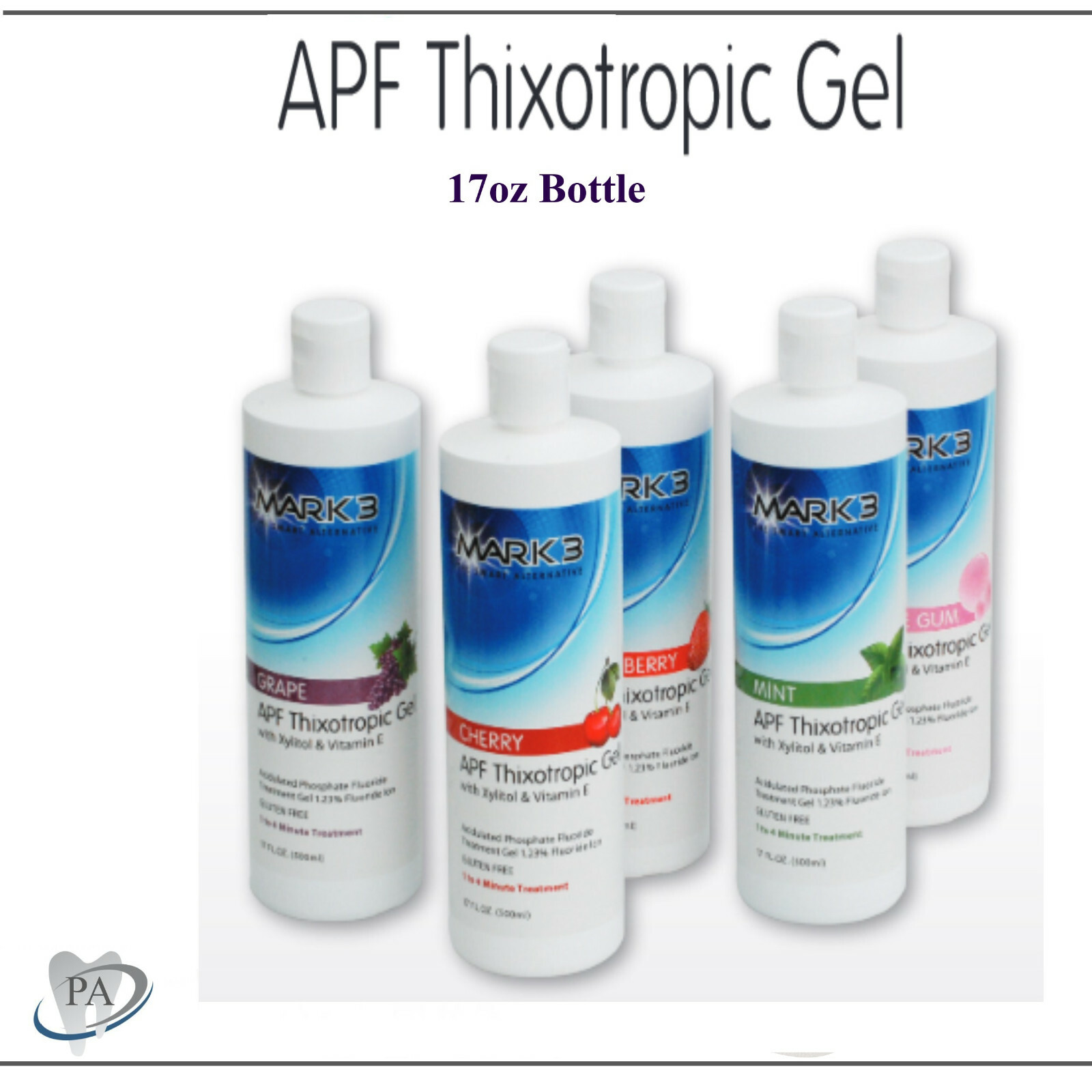 Dental APF Flouride Gel Thixotrophic Fluoride 1.23% 17 Oz/ 500ml Btl, Exp 01/27