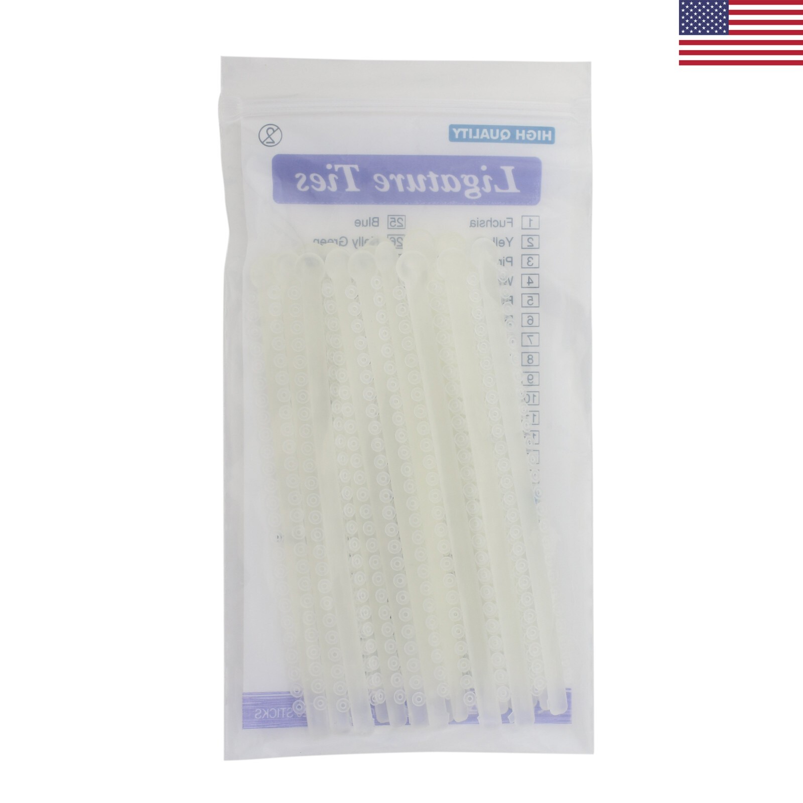 Dental Orthodontic Ligature Ties 1040 Pc Multi-Colors Super Elastic Rubber Bands