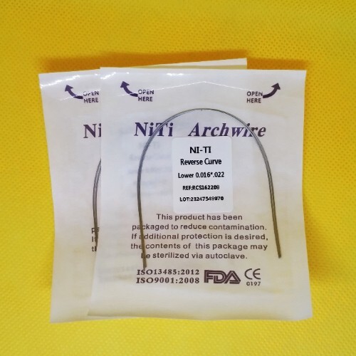 20Pack Dental Orthodontic Arch Wire Super Elastic Niti Reverse Curve Rectangular