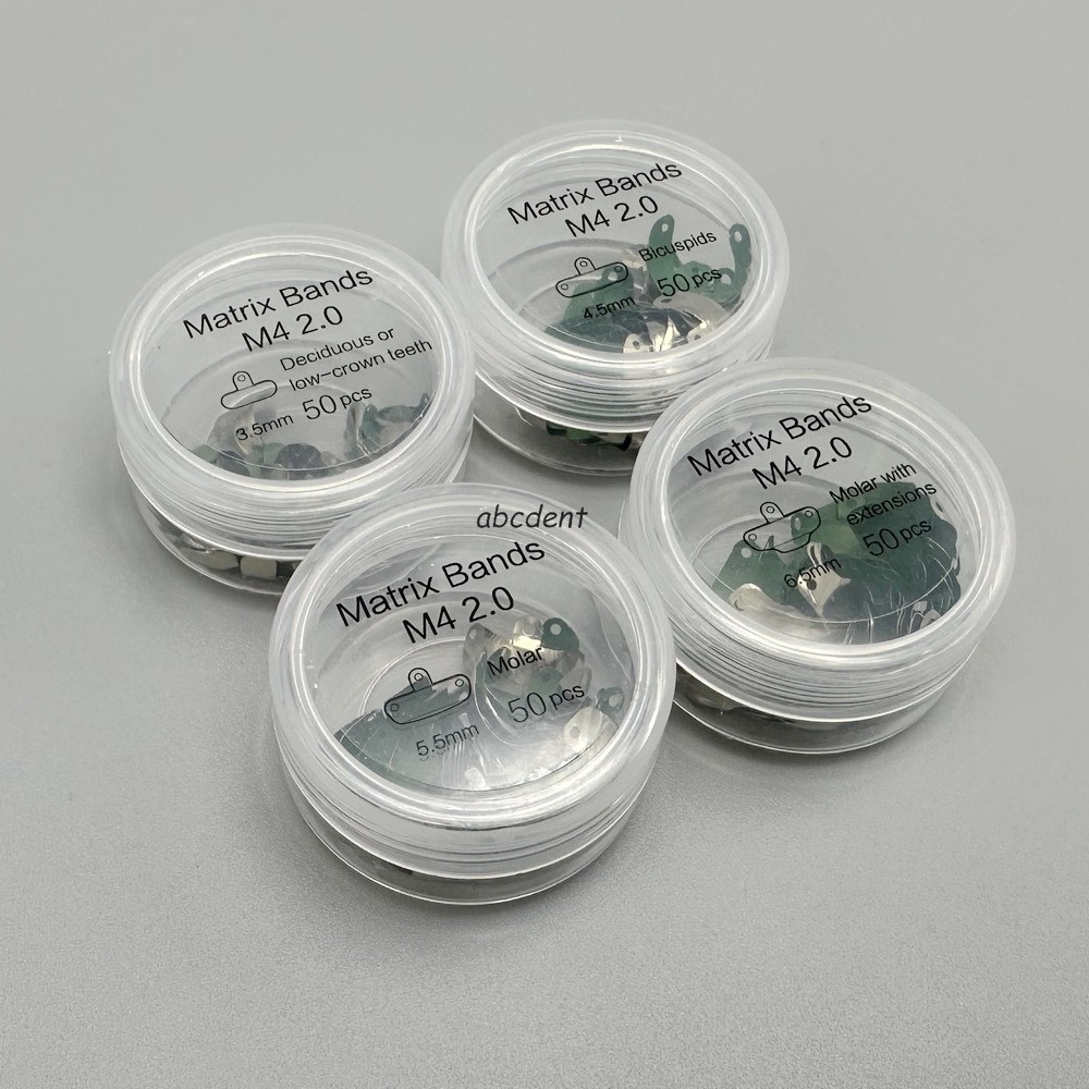 Dental Matrix Bands M4 2.0 With PTFE Coat Non-Stick Elastic Sectional Contoured