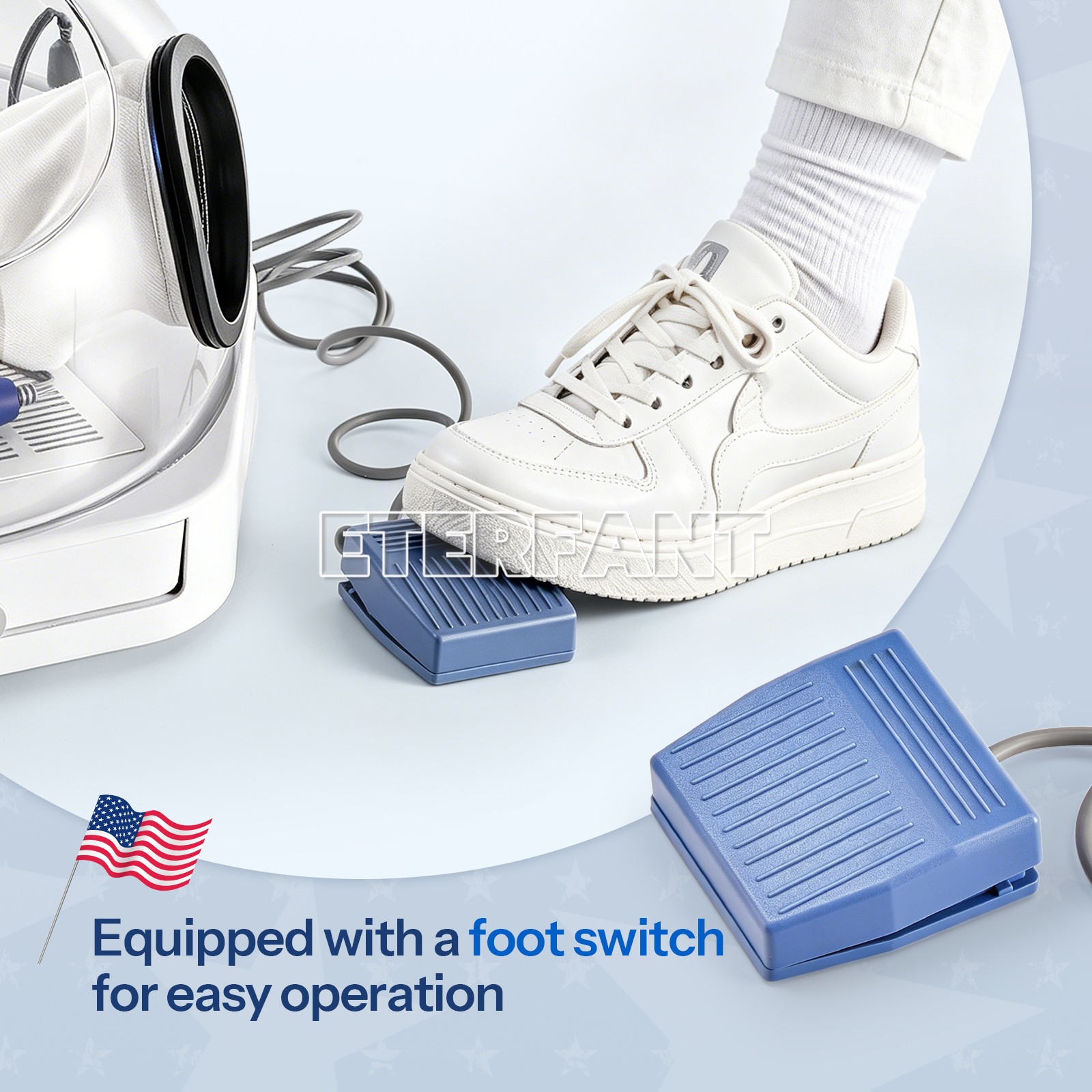 Dental Twin Pen Sandblaster with 2 Al Tanks/Dust-Free Grinding Machine with LED