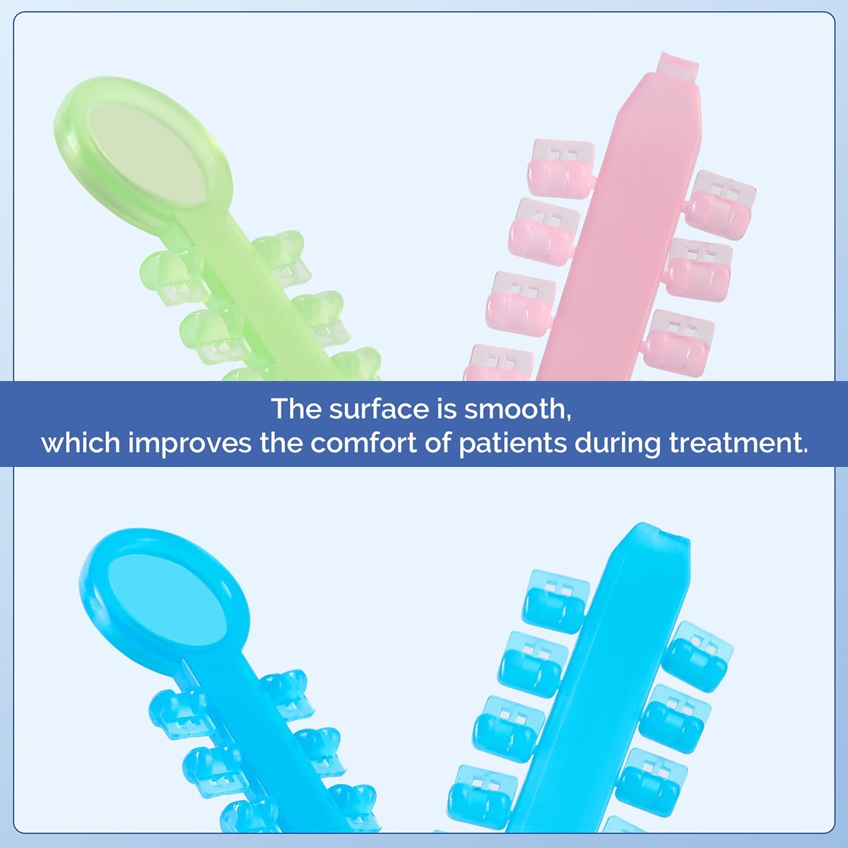200pcs Dental Orthodontic Rotation Wedges Rubber High Elastic Rotary Pads