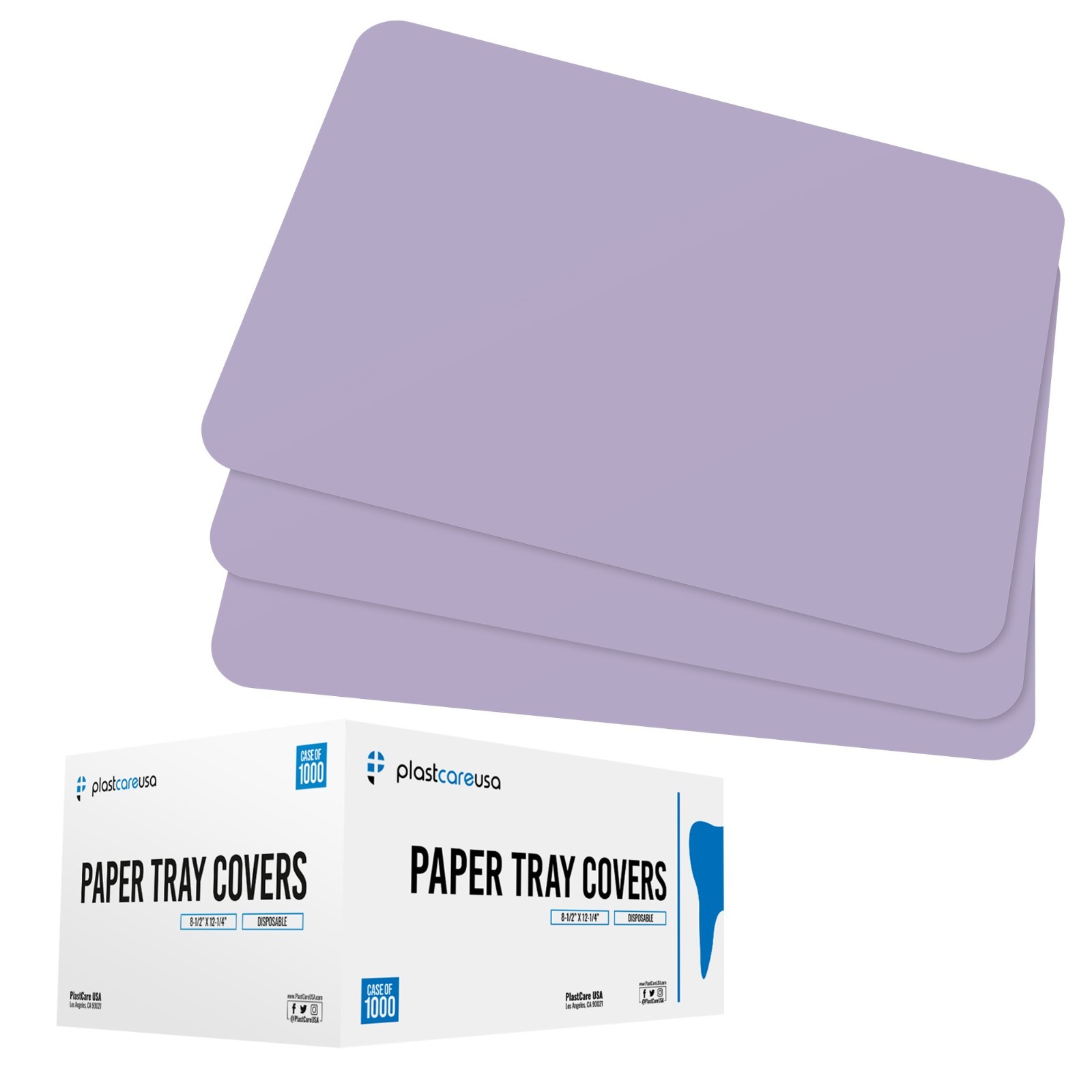2000 Purple Paper Dental Tray Covers for Size “B” Trays 8.25 “x 12.25”, Tattoo