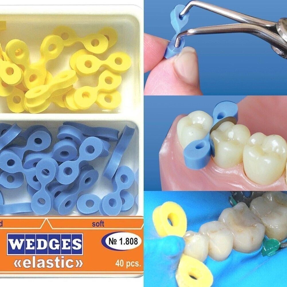 Dental TOR VM Sectional Contoured Matrix Bands Ring/ 40 Add-On Wedges/ Plier