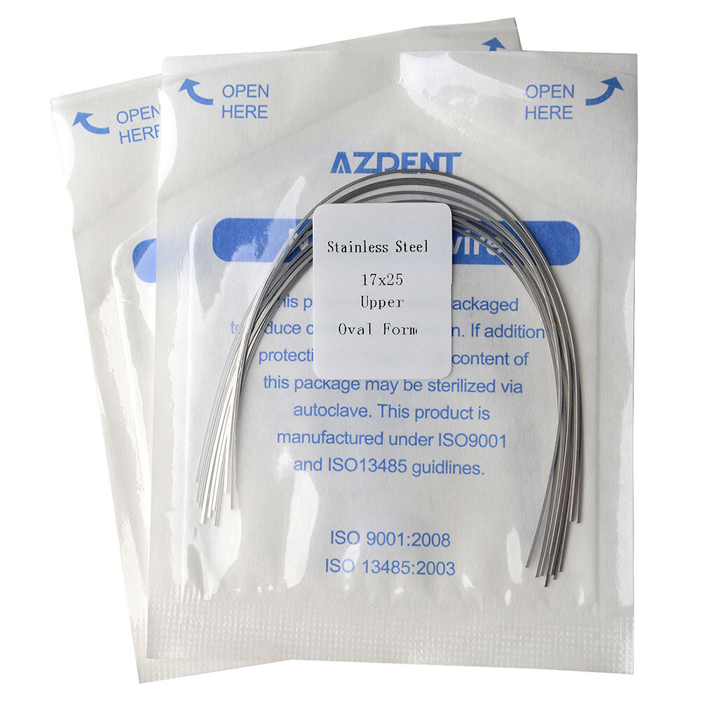 AZDENT Dental Stainless Steel Rectangular Arch Wires Nature Form / Oval Form